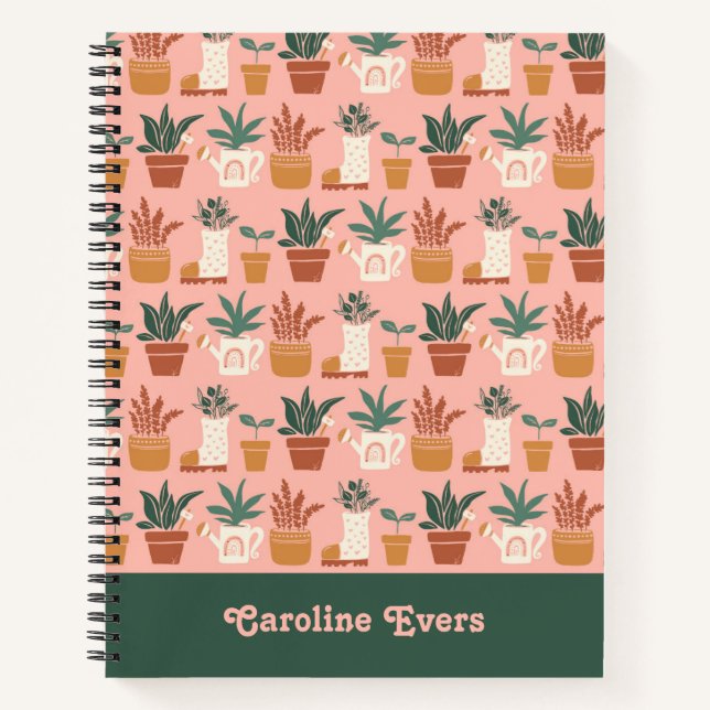 Personalisiertes GartenNotebook Notizbuch (Vorderseite)