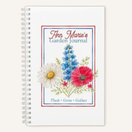 Personalisiertes Gartentagebuch | Wasserfarben Flo Notizbuch