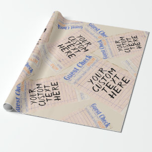Personalisiertes Gastcheck-Geschenk Geschenkpapier