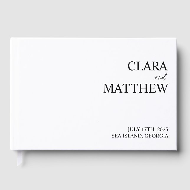 Personalisiertes Gästebuch Custom Wedding Empfang (Vorderseite)