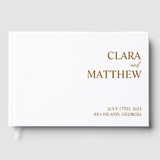 Personalisiertes Gästebuch Custom Wedding Empfang (Vorderseite)