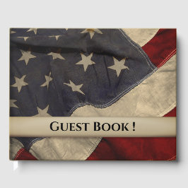 Personalisiertes Gästebuch der amerikanischen Flag