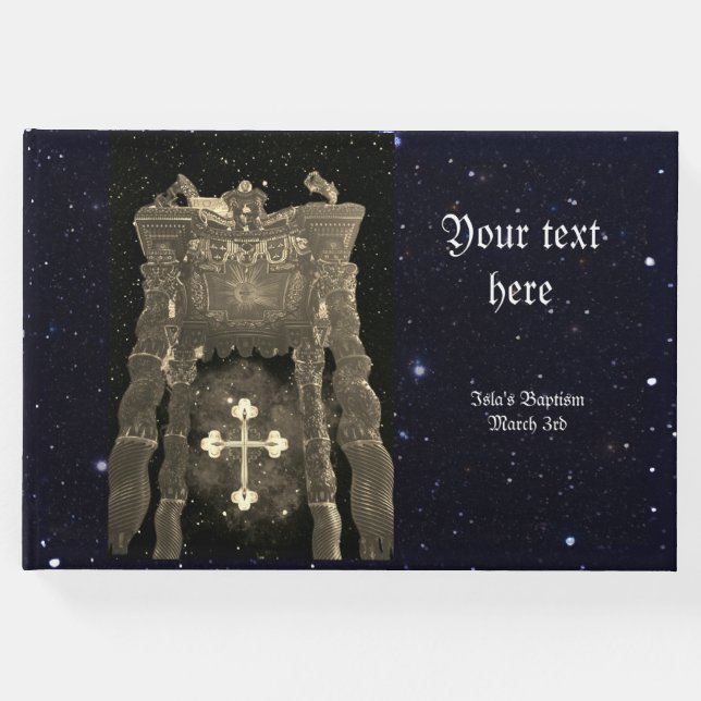 Personalisiertes Gästebuch der Taufe (Vorderseite)