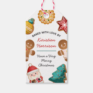 Personalisiertes Gebacken mit Liebe Lebkuchen Weih Geschenkanhänger