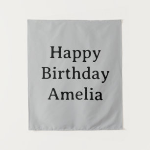 Personalisiertes Geburtstagsbanner mit individuell Wandteppich