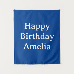 Personalisiertes Geburtstagsbanner mit individuell Wandteppich