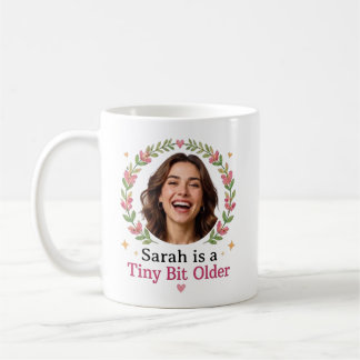 Personalisiertes Geburtstagsfoto mit individuellem Kaffeetasse