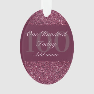 Personalisiertes Geburtstagsgeschenk 100. Ornament