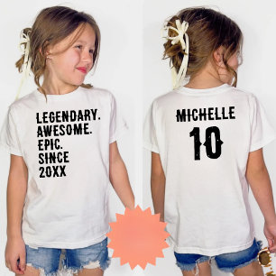 Personalisiertes Geburtstagsgeschenk 10. 12. 14. G T-Shirt