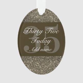 Personalisiertes Geburtstagsgeschenk 35. Ornament