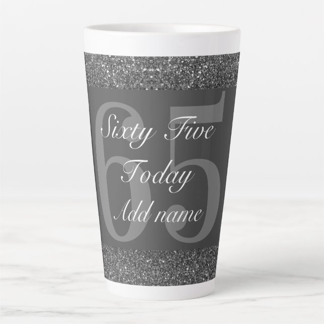 personalisiertes Geburtstagsgeschenk 65. Tasse (Vorderseite)