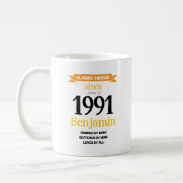Personalisiertes Geburtstagsgeschenk Kaffeetasse