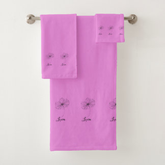 Personalisiertes Geburtstagsgeschenk mit der Kosmo Badhandtuch Set