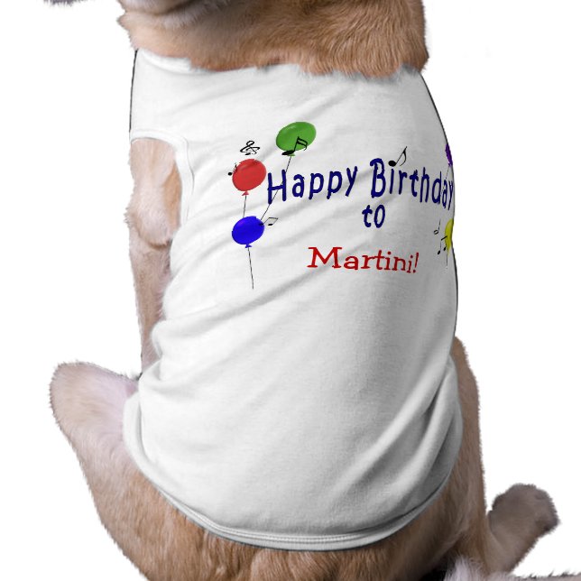 Personalisiertes Geburtstagslied Top (Schwarz)