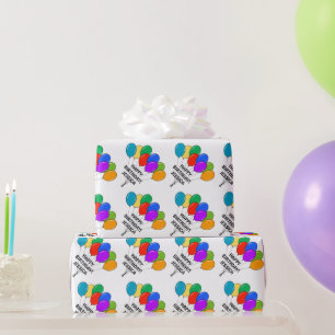Personalisiertes Geburtstagsverpackungspapier mit  Geschenkpapier