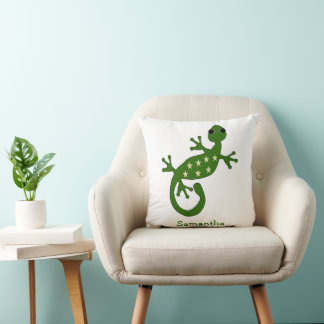 Personalisiertes Gecko-Echsen-Design Kissen
