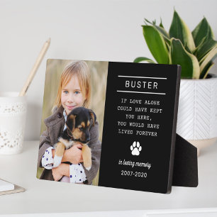Personalisiertes Gedächtnis für den Hund im Gedäch Fotoplatte