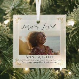 Personalisiertes Gedenkglas-Ornament | Andenken Ornament Aus Glas
