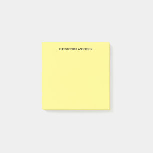 Personalisiertes Gelb Post-it Klebezettel