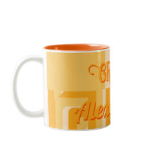 Personalisiertes Gelbes Retro-Geometrisches