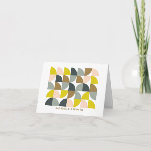 Personalisiertes, gelbgraues geometrisches Muster