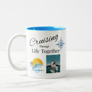 Personalisiertes gemeinsames Durchs Leben Kreuzen Zweifarbige Tasse