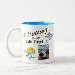 Personalisiertes gemeinsames Durchs Leben Kreuzen Zweifarbige Tasse