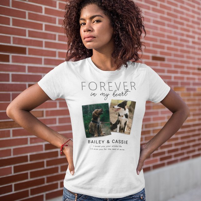 Personalisiertes gemeinsames Pet-Memorandum T-Shirt (Von Creator hochgeladen)