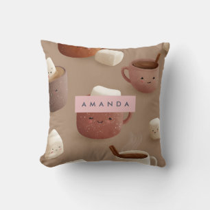 Personalisiertes, gemütliches Pastellfarben - warm Kissen