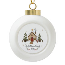 Personalisiertes gemütliches Weihnachts Cottage