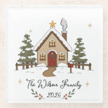 Personalisiertes gemütliches Weihnachtshäuschen
