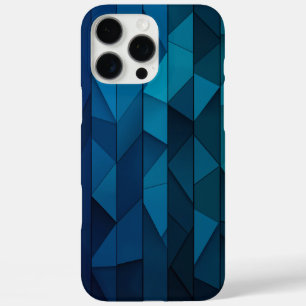 Personalisiertes geometrisches Blau und Aquamarine iPhone 16 Pro Max Hülle