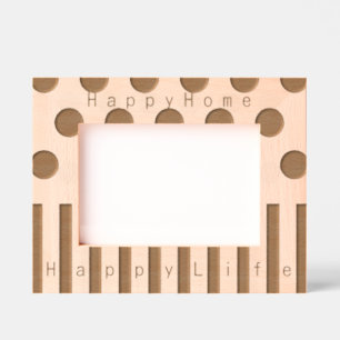 Personalisiertes geometrisches Design Geätzte Rahmen