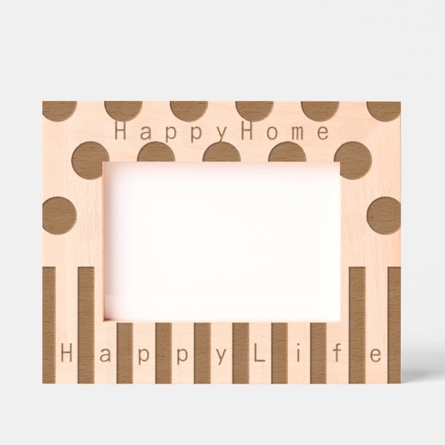 Personalisiertes geometrisches Design Geätzte Rahmen (Vorderseite)