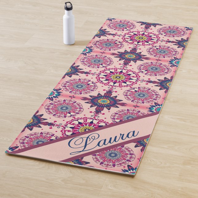 Personalisiertes geometrisches Design Yogamatte (Beispiel)