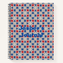 Personalisiertes geometrisches Journal. Geometrisc Notizbuch