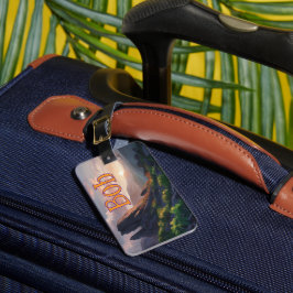 Personalisiertes Gepäckanhänger - Bergblick