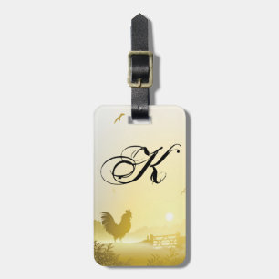 Personalisiertes Gepäckschild Sunny Morning Farm C Gepäckanhänger