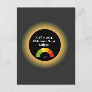 Personalisiertes Gesamtsolaröklipse Oklahoma Postkarte