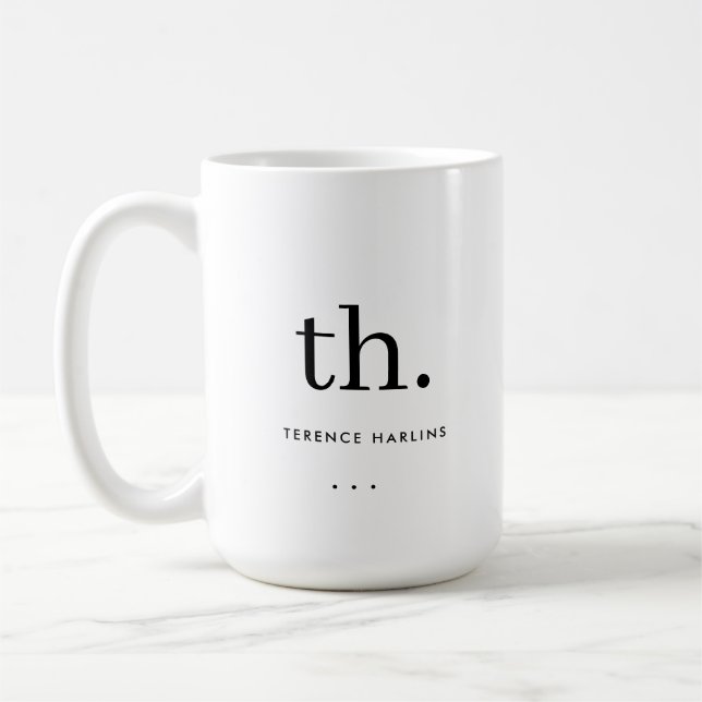 Personalisiertes Geschäft Kaffeetasse (Links)