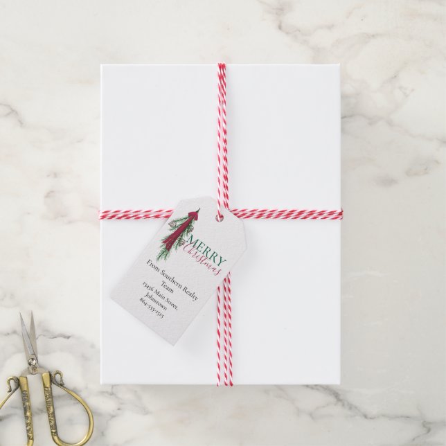 Personalisiertes geschäftliches Weihnachtsgeschenk Geschenkanhänger (Mit Garn)