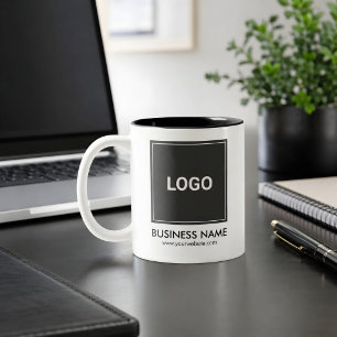 Personalisiertes Geschäftliches Werbe-Logo Zweifarbige Tasse