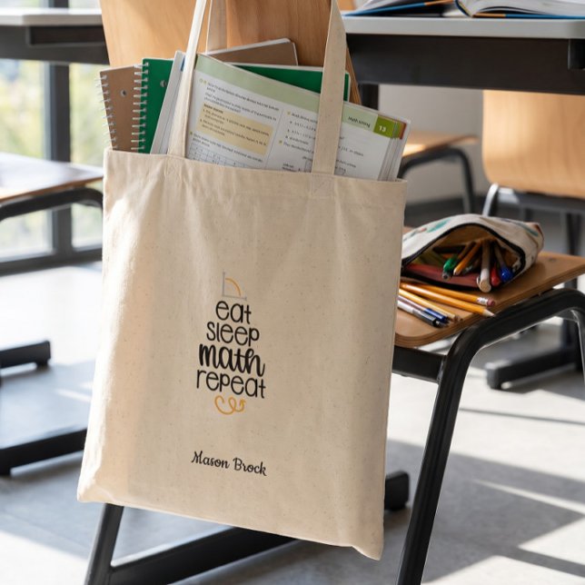 Personalisiertes Geschenk an der Mathematik-Schule Tragetasche (Von Creator hochgeladen)