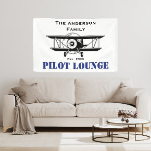 Personalisiertes Geschenk, Coole Flugzeuglounge Banner