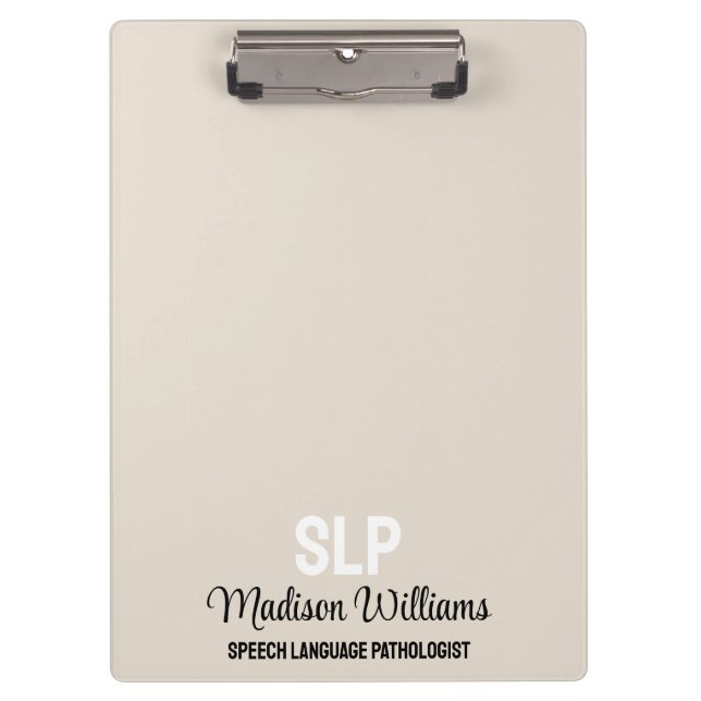 Personalisiertes Geschenk des SprachPathologen Klemmbrett (Vorderseite)