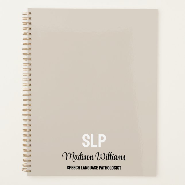 Personalisiertes Geschenk des SprachPathologen Planer (Vorderseite)