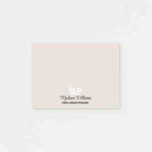Personalisiertes Geschenk des SprachPathologen Post-it Klebezettel