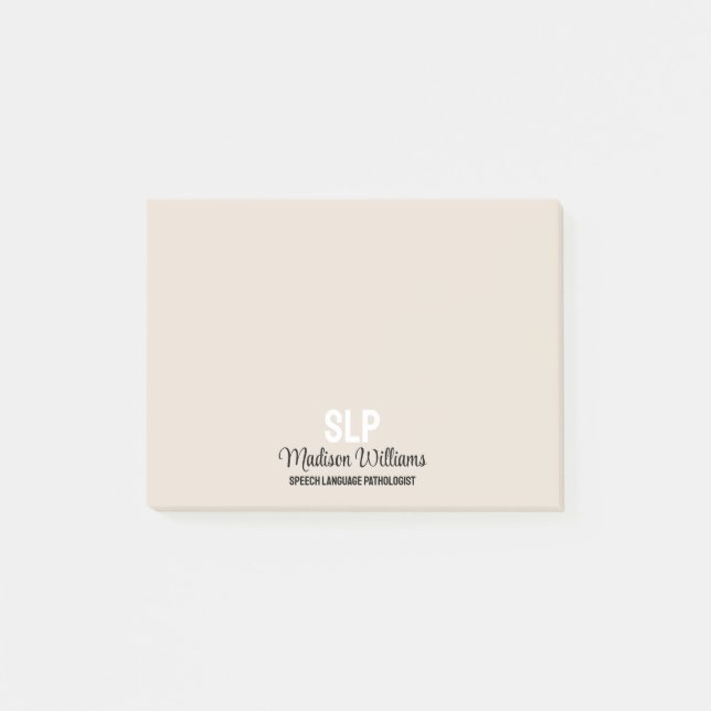 Personalisiertes Geschenk des SprachPathologen Post-it Klebezettel (Vorderseite)