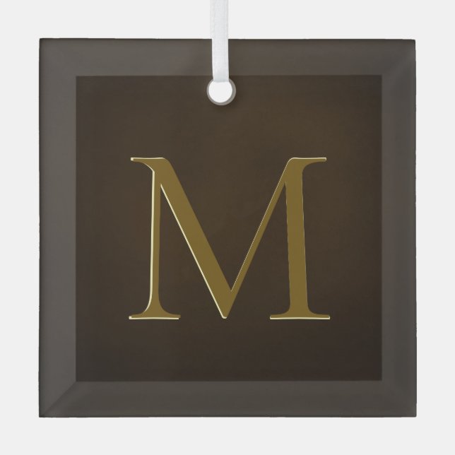 Personalisiertes Geschenk für antikes Gold mit Prä Ornament Aus Glas (Vorderseite)