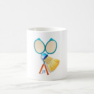 Personalisiertes Geschenk für Badminton-Spieler Kaffeetasse